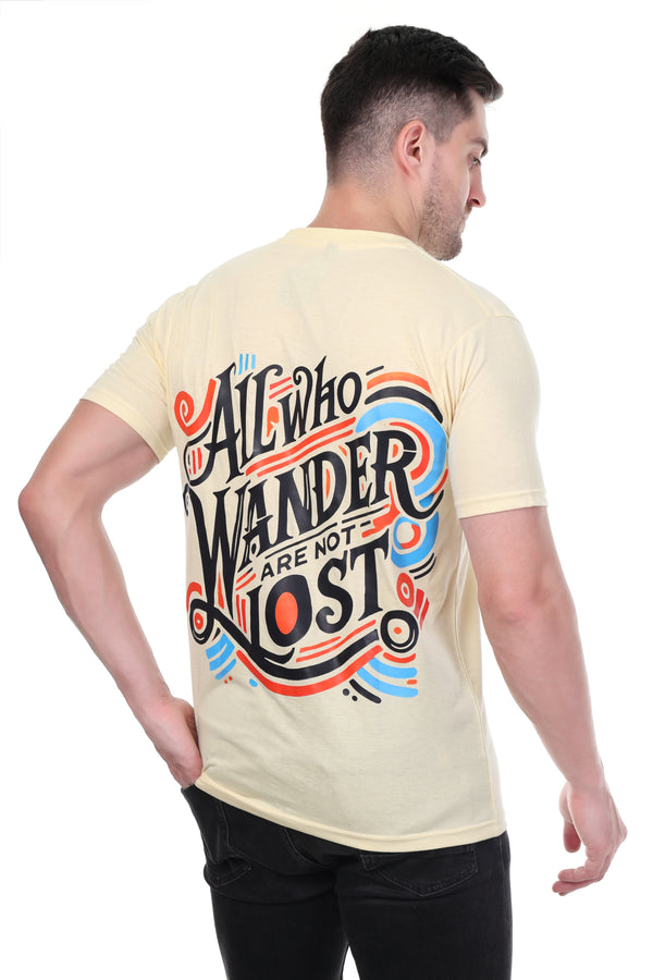 Legendary "ALL WHO WANDER ARE NOT LOST" Yellow Classic Tee