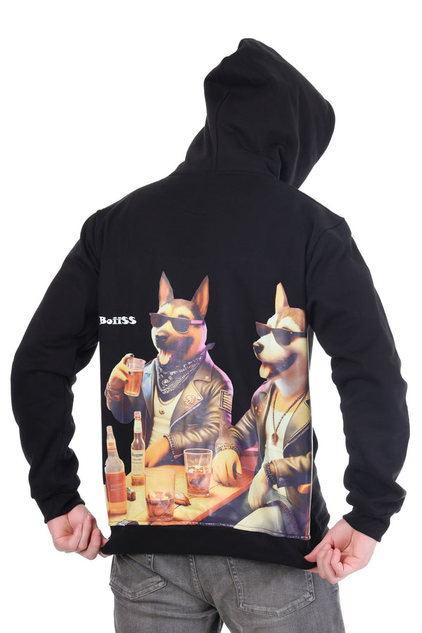 LEGENDARY "EARN & CHILL" – BLACK LUXE HOODIE